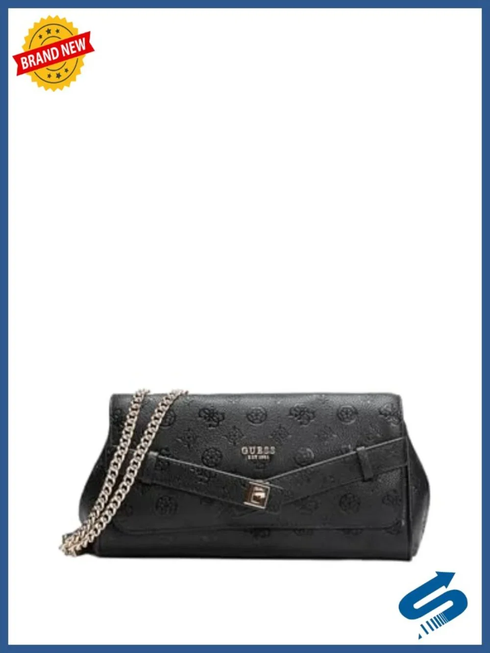 Guess Ella Convertible Crossbody Flap PU Polyurethane Satchel Handbag